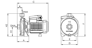 پمپ آب خانگی بشقابی Impeller Steel CM100